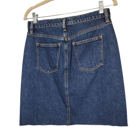 J.Crew Factory Denim Raw Hem Mini Skirt 0 - Picture 3 of 7